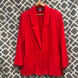 Sag Harbor Red Blazer linen